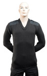 Knitted Commando Sweater - Black