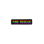 Morale Patch - FIRE RESCUE 1" x 4" - Pride
