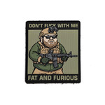 PVC Morale Patch - Fat & Furious 3.5"x 4"
