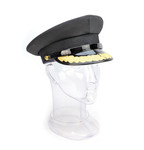Police Forge Hat - Black Brim Single Oak Branch Rank
