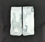 Dual Magazine/Double Stack Pouch - Adjustable and Removable Cover Flaps - Multicam Arctic