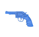 Blue Training Revolver - Plastic S&W Model 10 (4" Barrel)