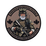 Morale Patch - Too Old to Run - 3.5"Dia - TAN Background 