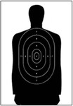 B27S Black Silhouette Target (25pack) - Temporarily out of stock