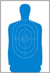 B27S Blue Silhouette Target (25pack) - BACK IN STOCK