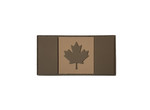 PVC Morale Patch - Canadian Flag - Tan on Tan 1.5"x3"