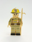 Brass Firefighter Diecast Figurine