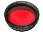 Klarus FT11S Double threaded Flashlight Filter (RED) - Discontinued