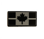 PVC Morale Patch - Canadian Thin Grey Line - 1.5"x3" Supporting Correctional Officers