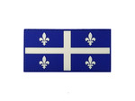PVC Morale Patch - Provincial Flag- 2"x4"  Quebec - Blue & White