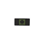 PVC Morale Patch - Canadian Flag - OD Green 1"x2"
