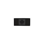 PVC Morale Patch - Canadian Flag - Grey 1"x2"