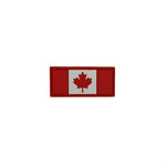 PVC Morale Patch - Canadian Flag - Red & White 1"x2"