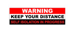Bumper Sticker - WARNING KEEP YOUR DISTANCE