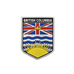 PVC Morale Patch -Provincial Shield - BRITISH COLUMBIA - FULL COLOUR