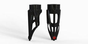 Wireframe Fork Boot Black 2014 up Fat Tire