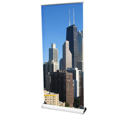 Axis 850 Banner Stand with custom Chicago City graphic