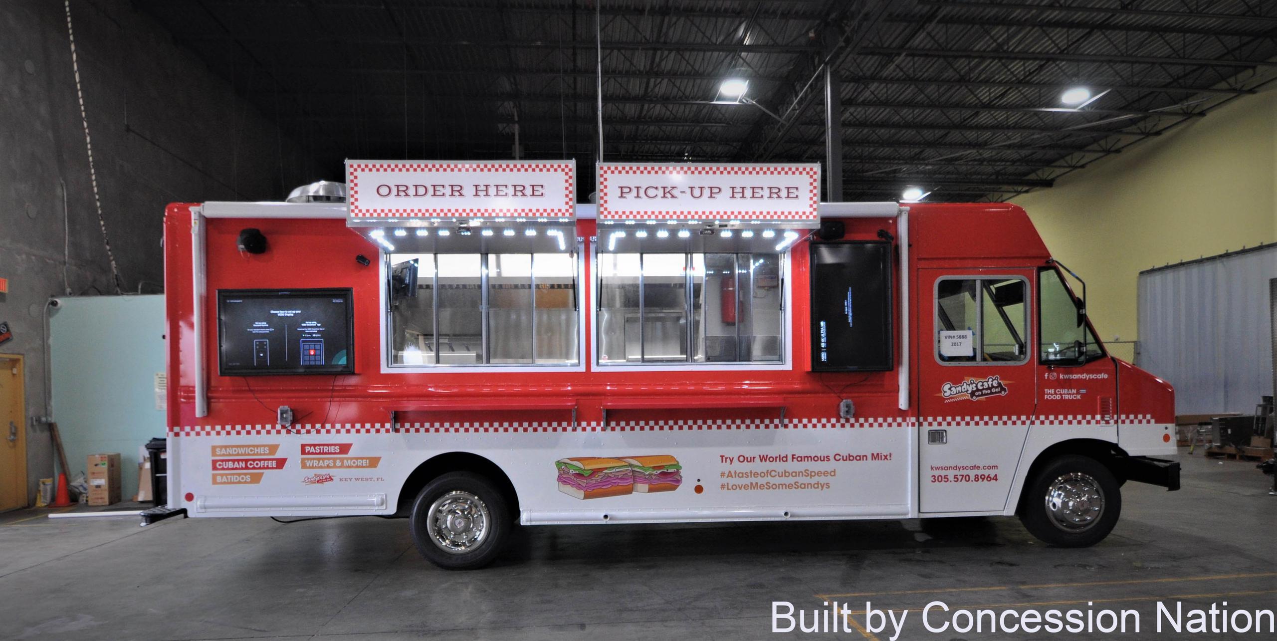 Sandy's Food Truck - Digital Menu Board by Concession Nation Sandy's Food Truck - Digital Menu Board