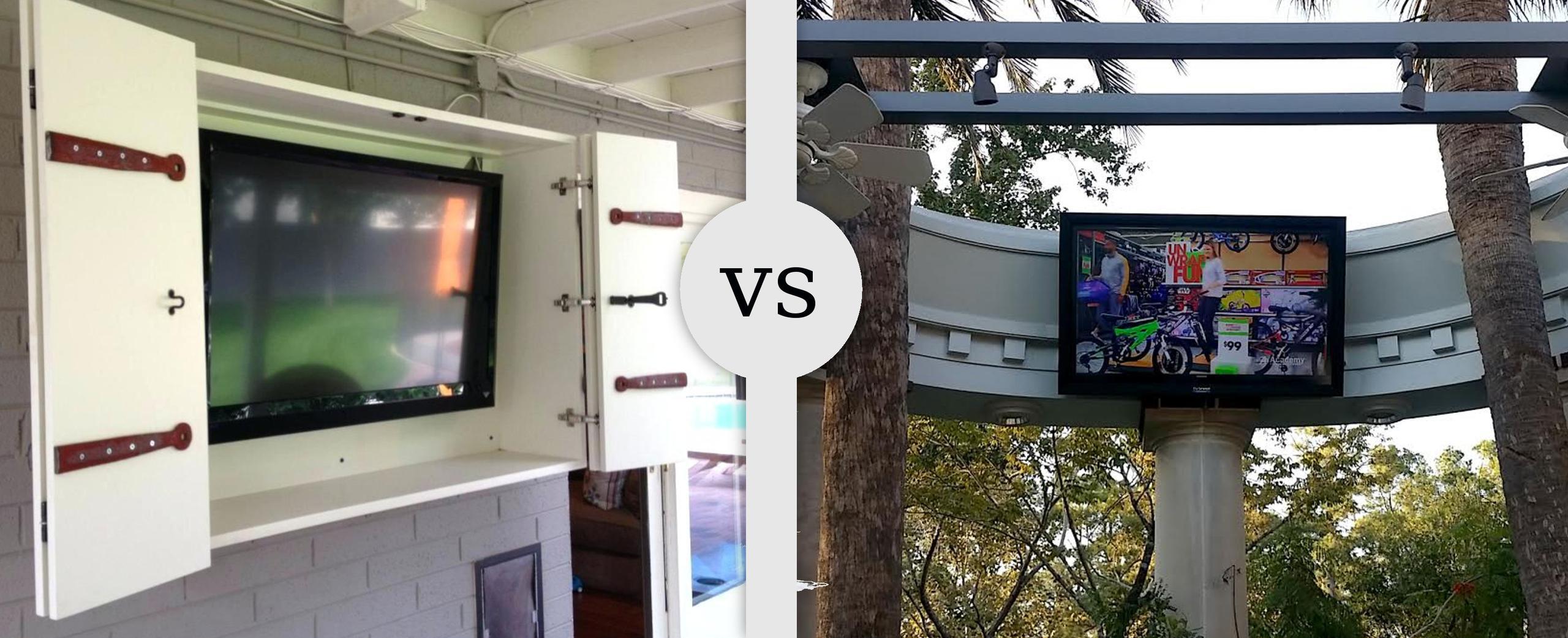 The TV Shield outdoor TV cabinet