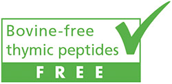 Bovine-free, thymic peptides free