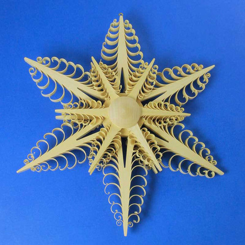 natural star wooden scene candles for german christmas carousels