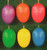 Six Colorful Festive Eggs Ornaments