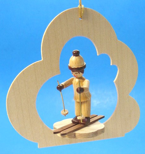 Ski Wood Ornament
