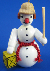 Snowman Lamp Christmas Ornament