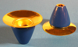 Pyramid Candle Holder Blue 18mm