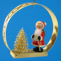 Santa Arch Christmas Ornament