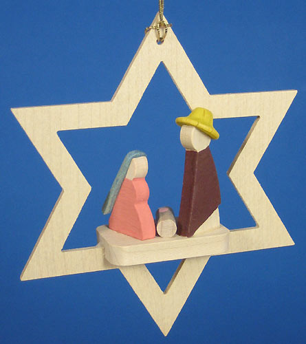 Star Ornament Miniature Holy Family