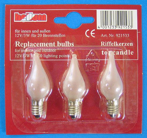 12V3W Flame Light Bulb
