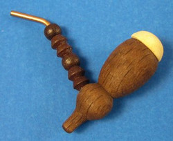 Wood Pipe for Smoker Brown