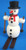 Mini Snowman Skis German Smoker Red