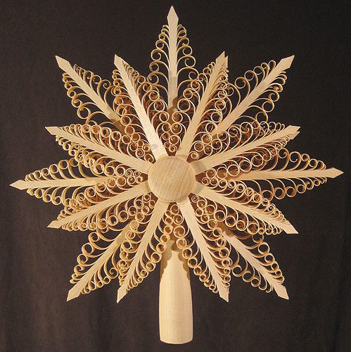 star tree topper ornament wooden german christmas angels