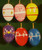 Six Colorful Merry Eggs Ornaments