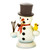 Mini Snowman Incense German Smoker Black
