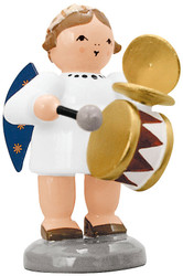 Angel Drum Cymbals German Figurine