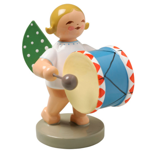 Blonde Angel Little Bass Drum Figurine Wendt Kuhn FGW650X9