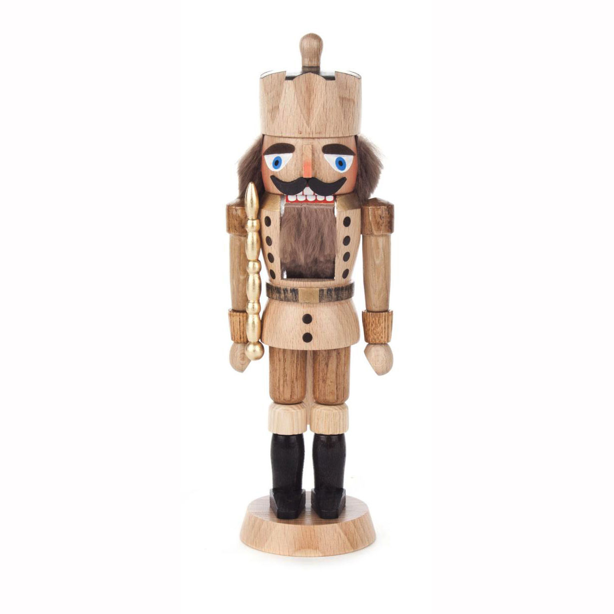 Small Natural King German Nutcracker ChristKindlMarkt German Gifts