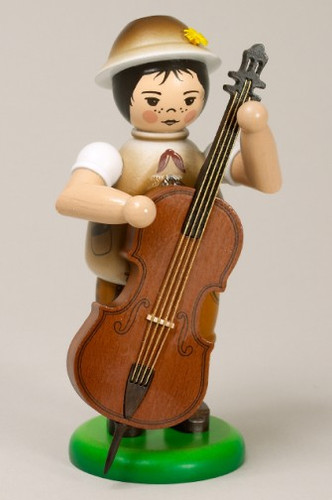 Boy Playing Bass Figurine