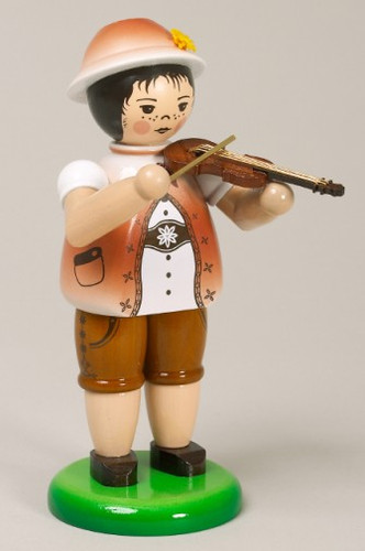 Boy Playing Violin Figurine