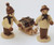 Wooden German Forest Kids Figurine with Sled Handmade