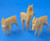 Natural Wooden German Deer Figurines 3 Set