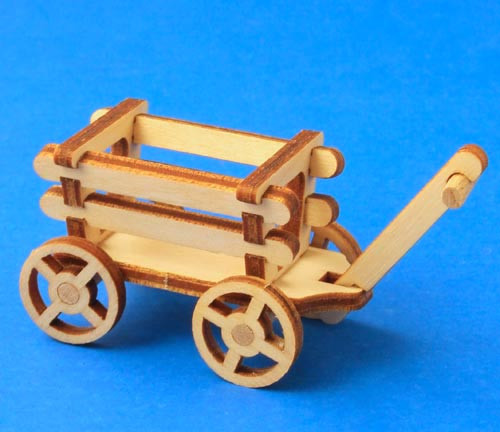 German Figurine Wooden Wagon