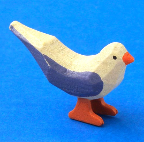 German Figurine Wooden Mini Dove