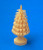 German Figurine Wooden Shaved Tree on Stand