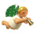Blonde Wendt Kuhn Flying Angel Playing Horn Ornament ORW650X6