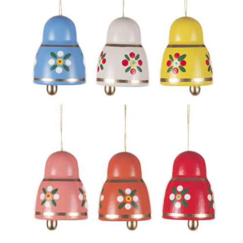 Six Colorful Bells Ornaments ORD224X691