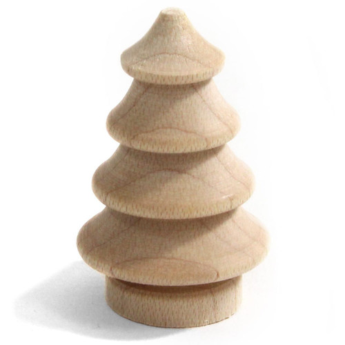 Wooden Natural Tree 50mm 2inch Figurine